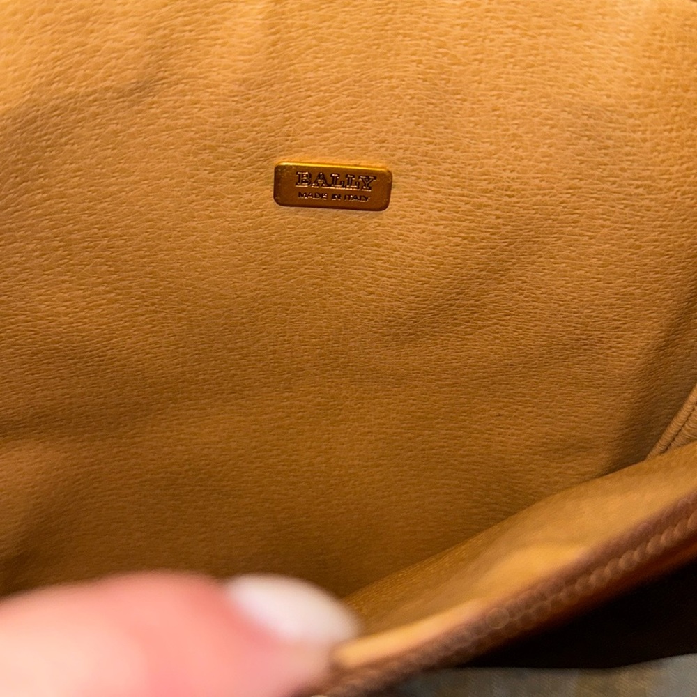 Bally Brown and Tan Leather Pouch - Picture 3 of 6